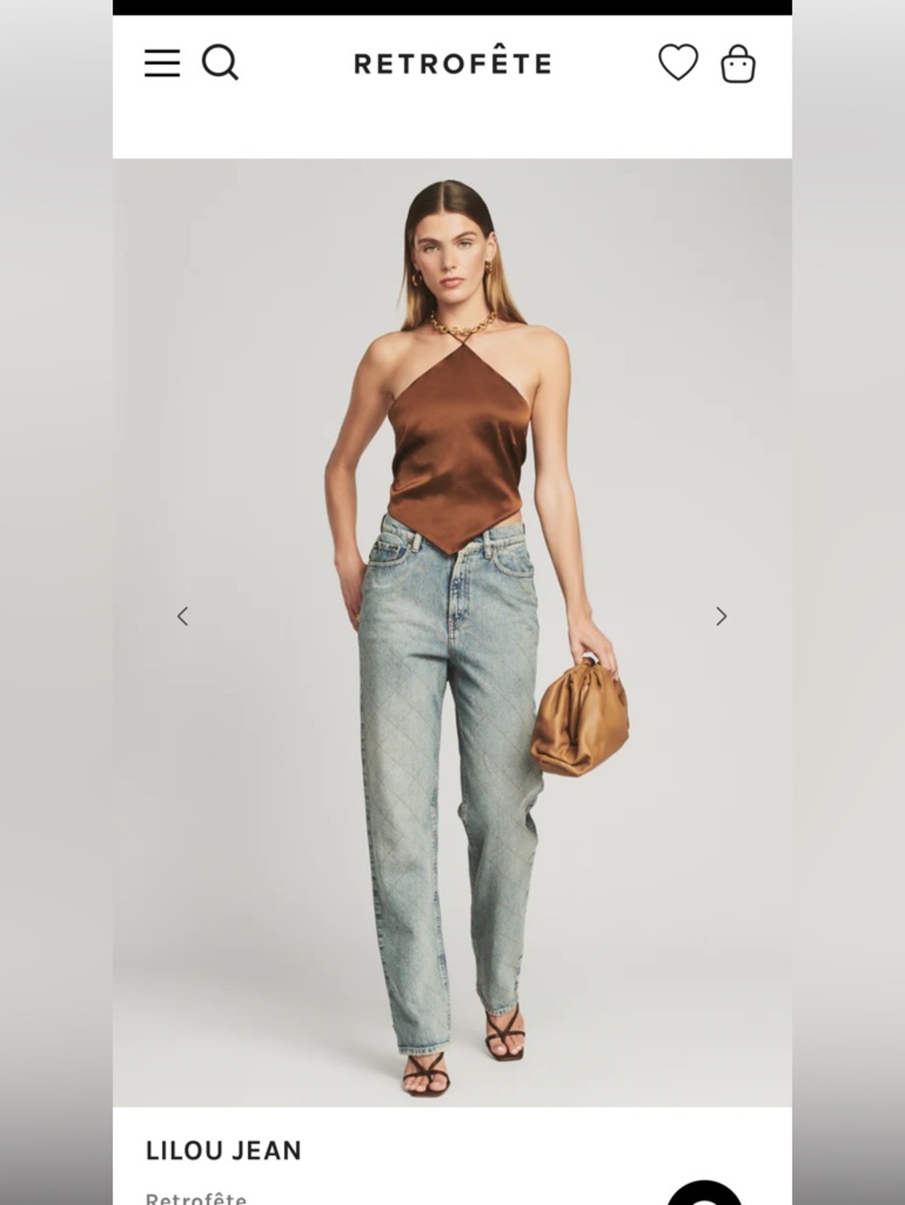 Retrofête Lilou Wide-Leg Jeans in Faded Light Blue